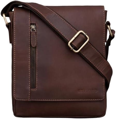 Stilord Paul Bolso De Mensajero De Cuero Vintage Para Hombre Bolsa