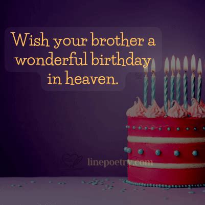 50+ Happy Birthday In Heaven Brother, Messages - Linepoetry