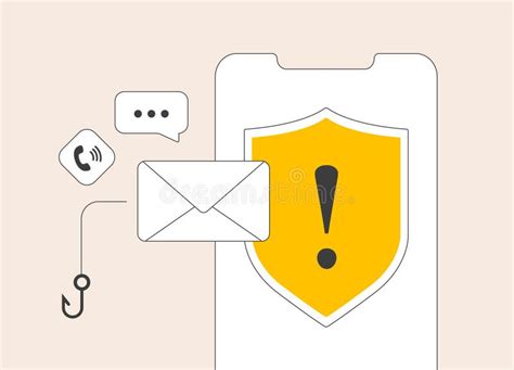 Warnmeldung Cybersecurity Alarm Visualisiert E Mail Phishing Mobile