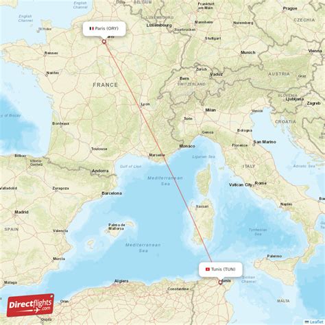 Direct Flights From Tunis To Paris Tun To Ory Non Stop Directflights