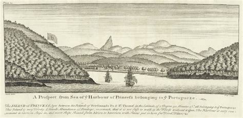 A View Of The Harbour Of Principe Illustration World History