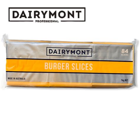 Jual DAIRYMONT Burger Slice 1kg Red Keju Slice Orange Color Shopee