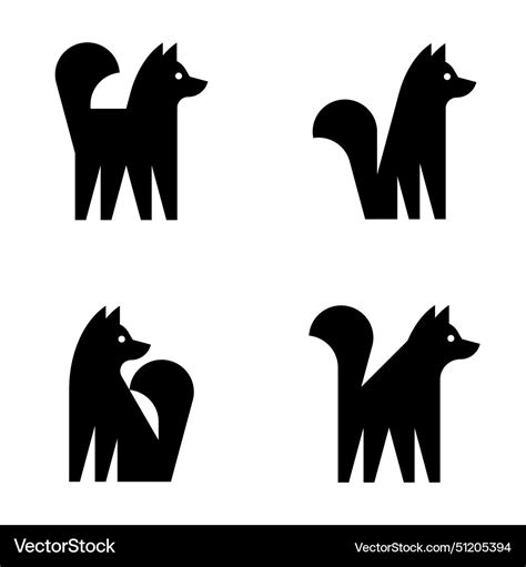 Set of dog logo Royalty Free Vector Image - VectorStock