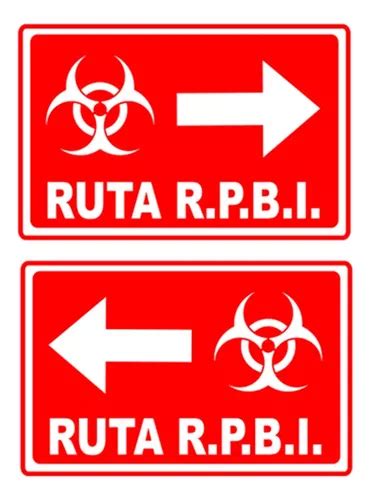 2 Señalamientos Residuos Peligrosos Biológico Infecciosos Mercadolibre