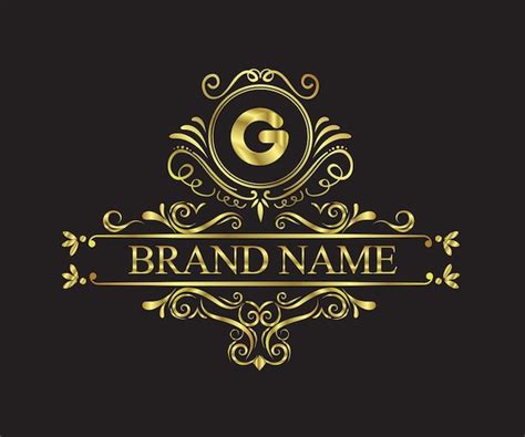 premium vector golden luxury brand design template