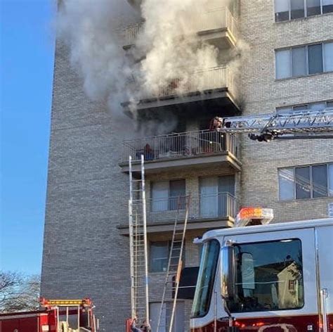 Truck Responds To High Rise Blaze Bladensburg Volunteer Fire Department