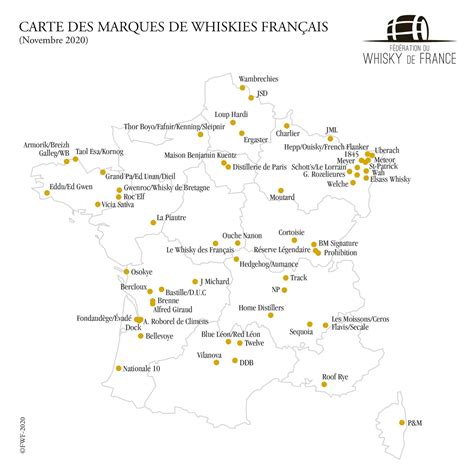 Whisky De France La Carte Des Distilleries Novembre 2020