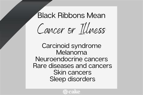 What Does a Black Ribbon Symbolize? | Cake Blog