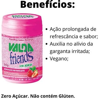 Pastilha Valda Friends Morango Mentolado 1 Pote De 50G Shopee Brasil