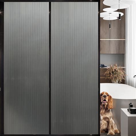 Película estática para privacidad de ventanas con patrón de arcoíris