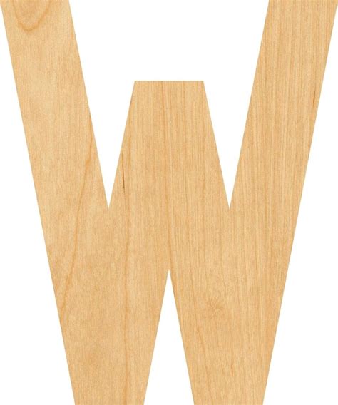 Letter W Wooden Laser Cut Out Shape Great For Crafting Etsy De