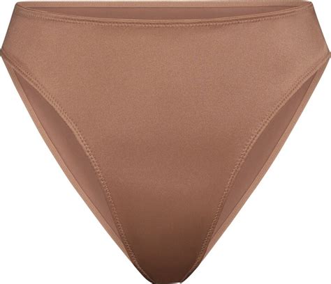 Stretch Satin Bikini Desert Clay ShopStyle Panties