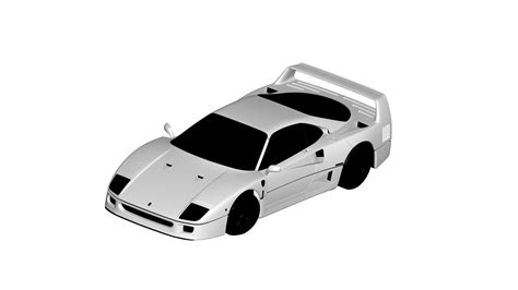 3d File Ferrari F40・3d Printer Design To Download・cults