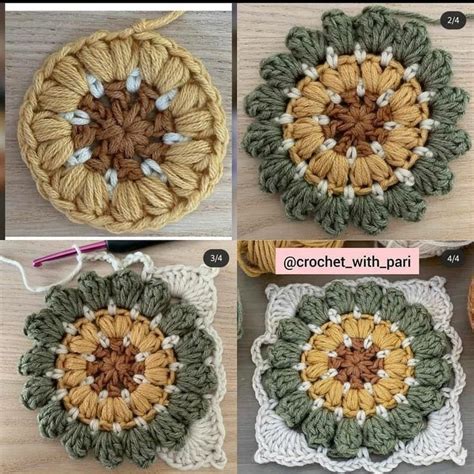 Pin By Vardit Dafni On Crochet Granny Square Patterns In Crochet