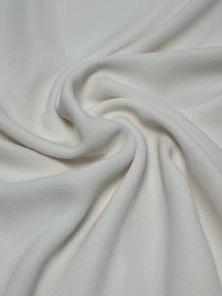 White Triple Crepe Polyester Avenue Fabrics