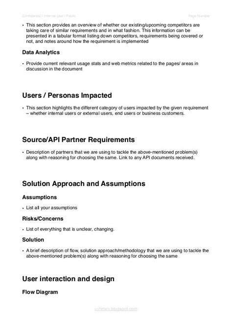 PRD Template for Product Managers