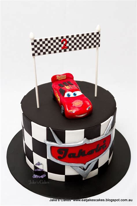 Jake's Cakes: Lightning McQueen Cake