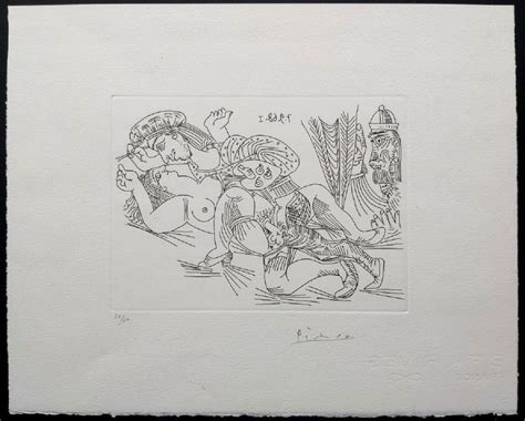 Sold Price Pablo Picasso Hand Signed Engraving Invalid Date Cest