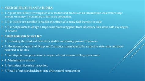 Pilot Plant Scale Up Techniques Pptpptx