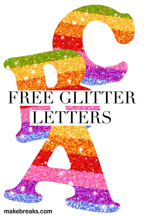 Free printable glitter letters and alphabet – Artofit