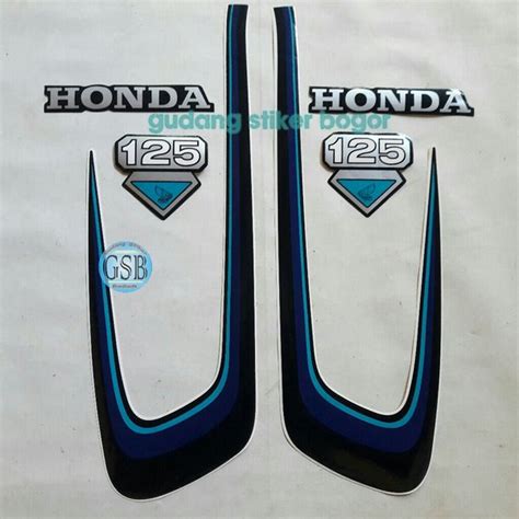 Jual Stiker Striping Motor Honda Cb125 1997 Biru Standar Di Lapak