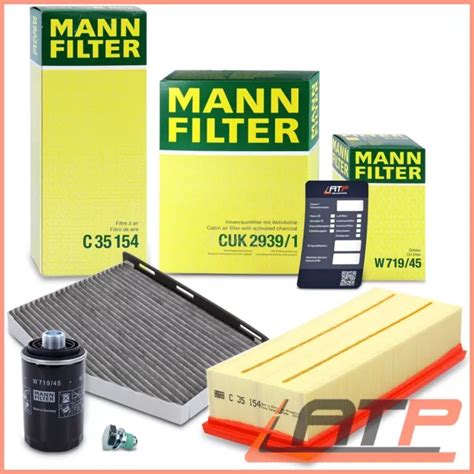 MANN FILTER SERVICE KIT A Oil Air Interior For Vw Tiguan 5N 07