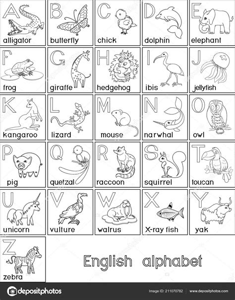 Abecedario En Ingles Para Colorear | Images and Photos finder