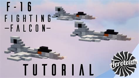 Lockheed F 16 Fighter Jet Tutorial 1 1 Scale Minecraft YouTube