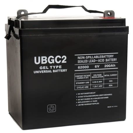 UB GC2 GEL Replaces Werker 200 Ah WKG6 200P Solar Battery