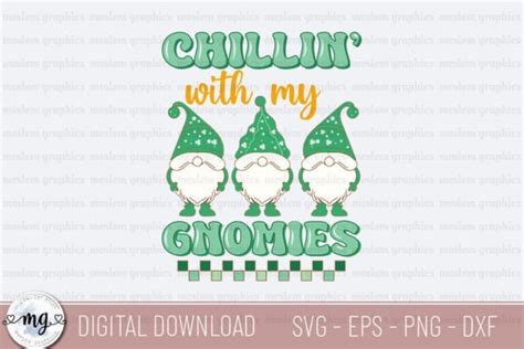 Chillin With My Gnomies SVG Graphic By Moslem Graphics Creative