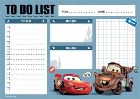 Lista De Carros Da Disney Premium Disney Template