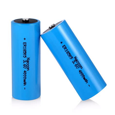 High Capacity Er18505h 3 6V Li Socl2 4000mAh Battery China Li Socl2