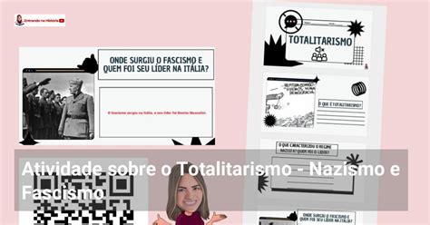 Atividade sobre o Totalitarismo Nazismo e Fascismo Entrando na História