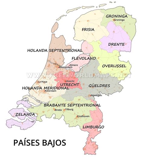 Pa Ses Bajos Mapas De Los Pa Ses Bajos