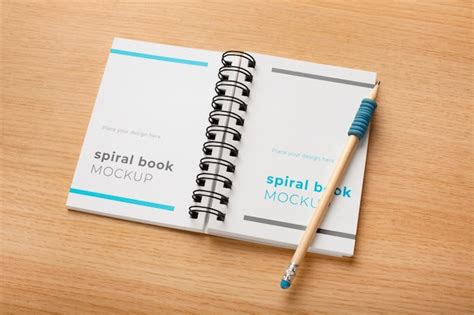 Design De Maquete Para Caderno Espiral Psd Premium