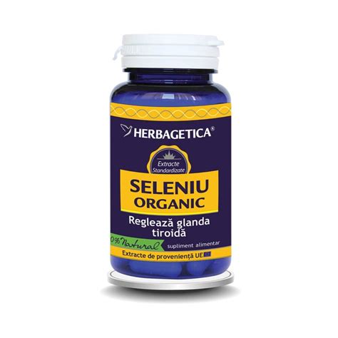 Seleniu Organic 60 Capsule Herbagetica Preț Descrierea Produsului