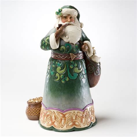 Jim Shore Green Irish Santa Figurine Jim Shore Christmas Celtic