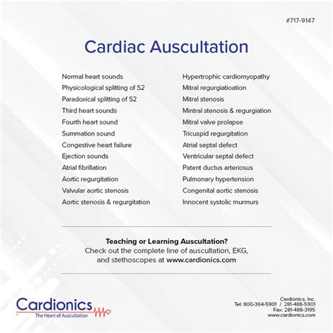 Learning Cardiac Auscultation | Cardionics