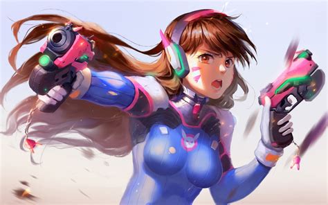 Dva Overwatch Artwork Wallpapers Hd Wallpapers Id 23091