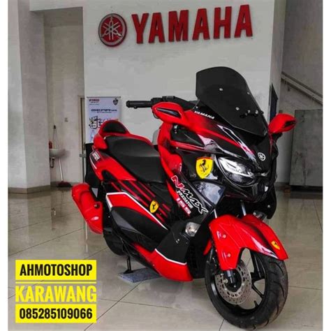 Paket Fullbody New Yamaha Nmax 2020 Predator Perpaduan Warna Merah Dan Hitam Lazada Indonesia