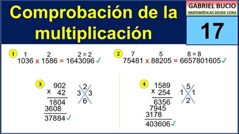 Comprobaci N De La Multiplicaci N Youtube