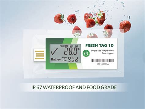 Fresh Tag D Lcd Single Use Temperature Data Logger Freshliance