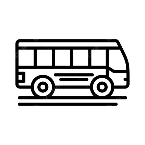 Icono De Línea De Autobús Vector Png Dibujos Autobús Educación Escuela Png Y Vector Para