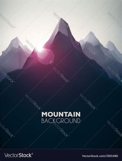 Mountain background Royalty Free Vector Image - VectorStock