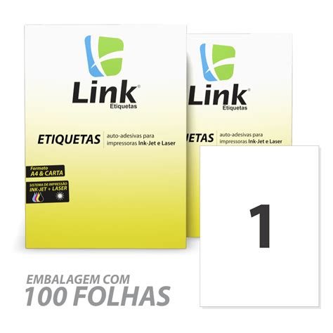 Etiqueta Adesiva Carta 279 4mm X 215 9mm 100 Folhas 8001 Link