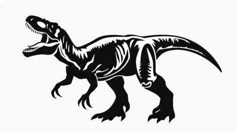 Tyrannosaurus Dinosaur Svg Files Cricut Silhouette Clip Art Vector