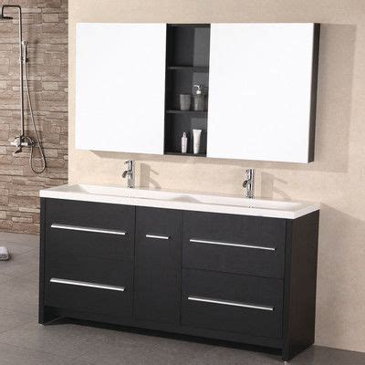 Design Element Perfecta Double Bathroom Vanity Set With Mirrors