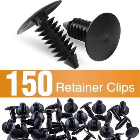 150X Bumper Fastener Clips Auto Car Hole Plastic Rivets Retainer Fender