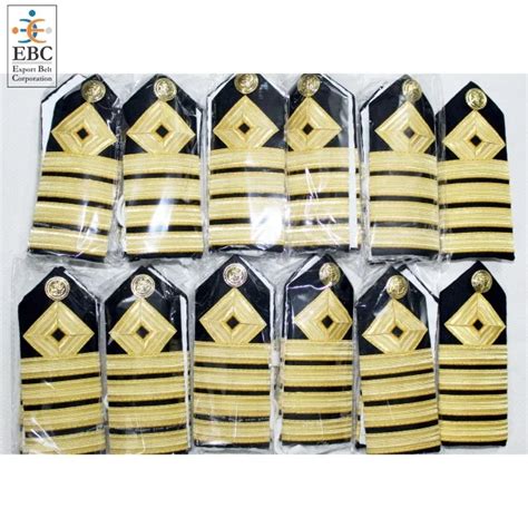 Oem Merchant Ship Deck Officer Epaulettes Uniform Shoulder Boards