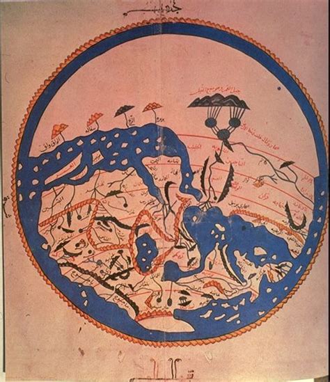 Al Idrisi S World Map Arabic A D